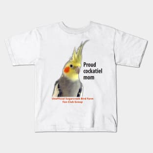 Cockatiel 3 - black type Kids T-Shirt